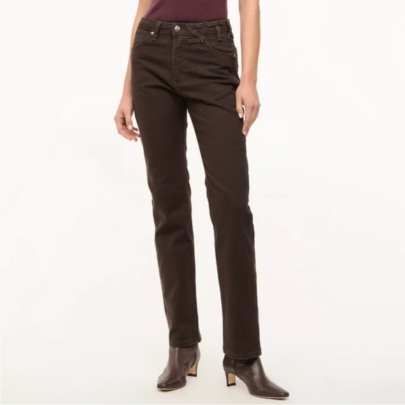 STAUD x Wrangler Women's Boot Cut Jeans - Dark Brown - Picture 3 of 4